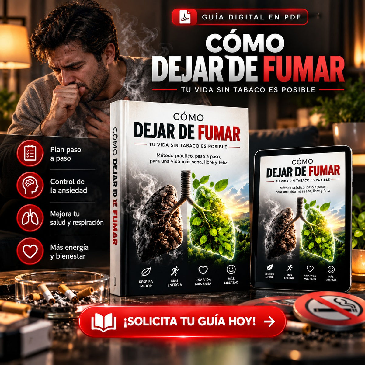 Cómo dejar de fumar, guía digital en PDF