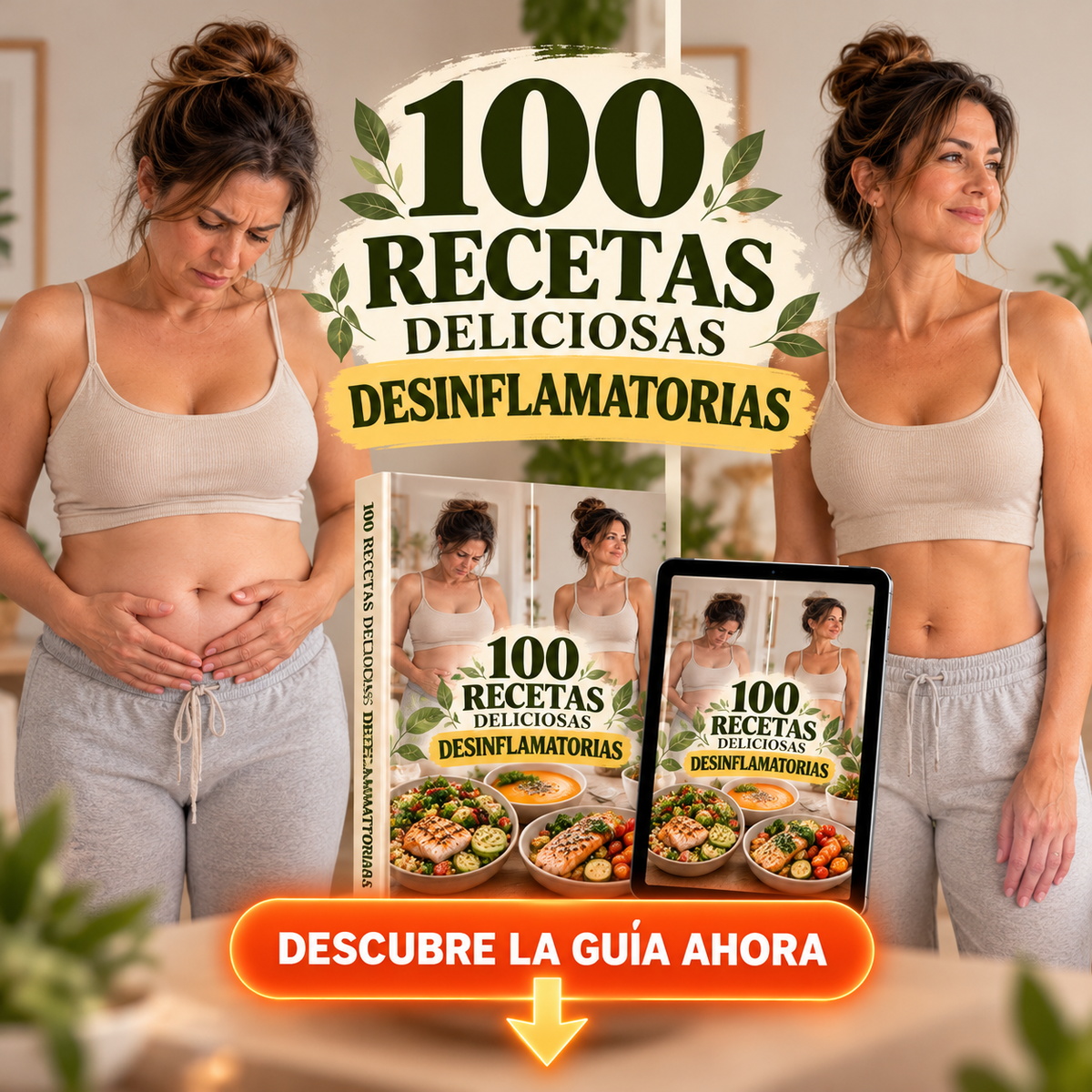 ¿Harta de acabar hinchada después de comer? 🍊 50 recetas deliciosas para sentirte más ligera
