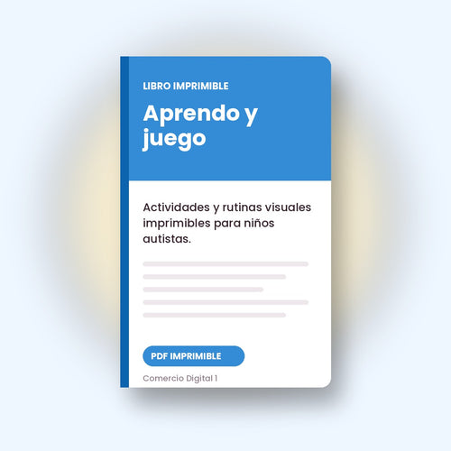 Libro imprimible para niños autistas