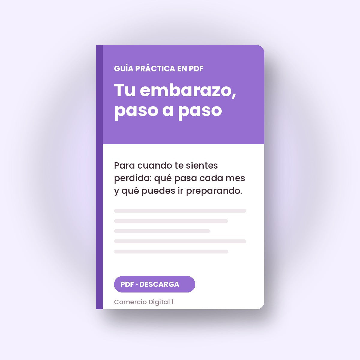 Tu embarazo paso a paso, guía en PDF