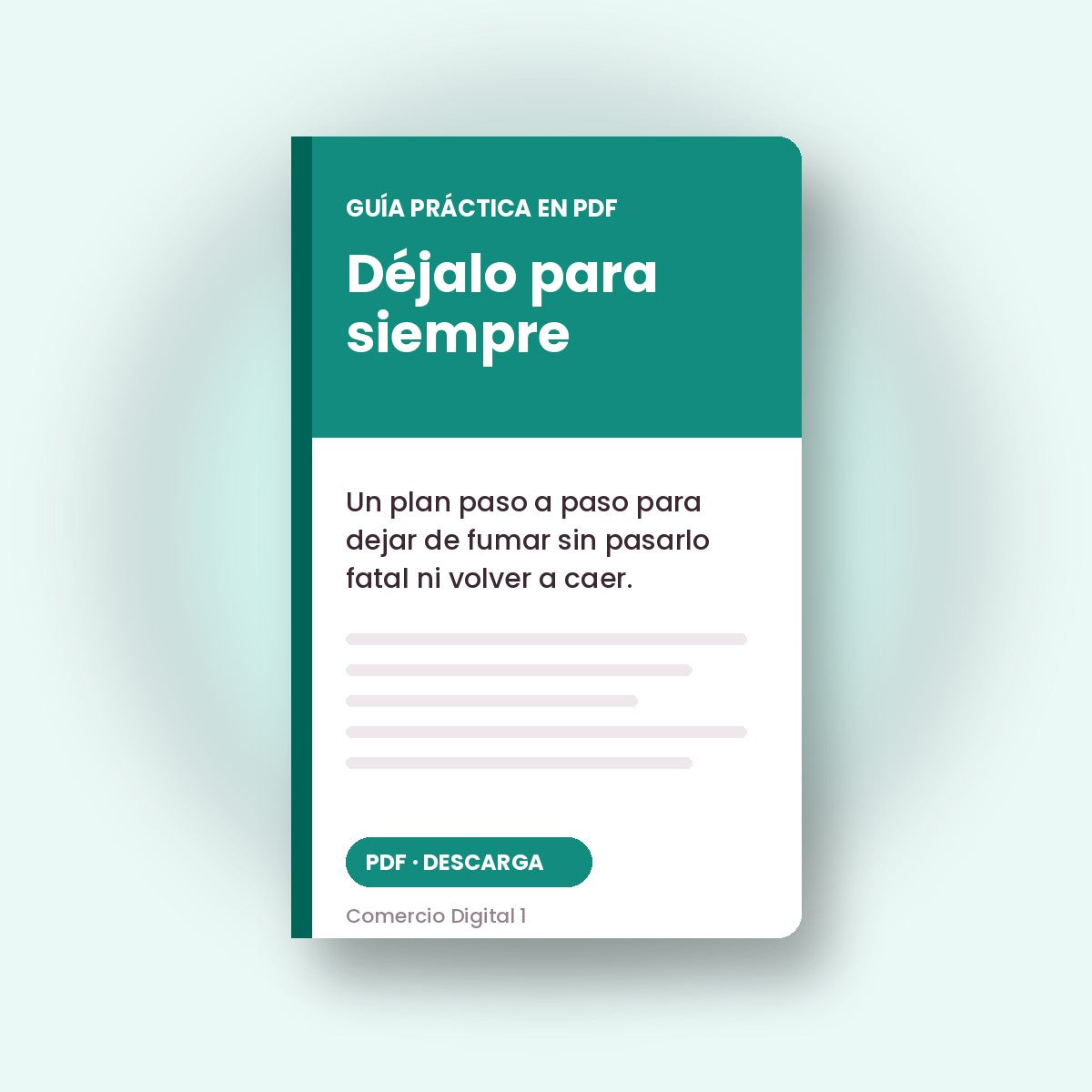 Guía para dejar de fumar en PDF